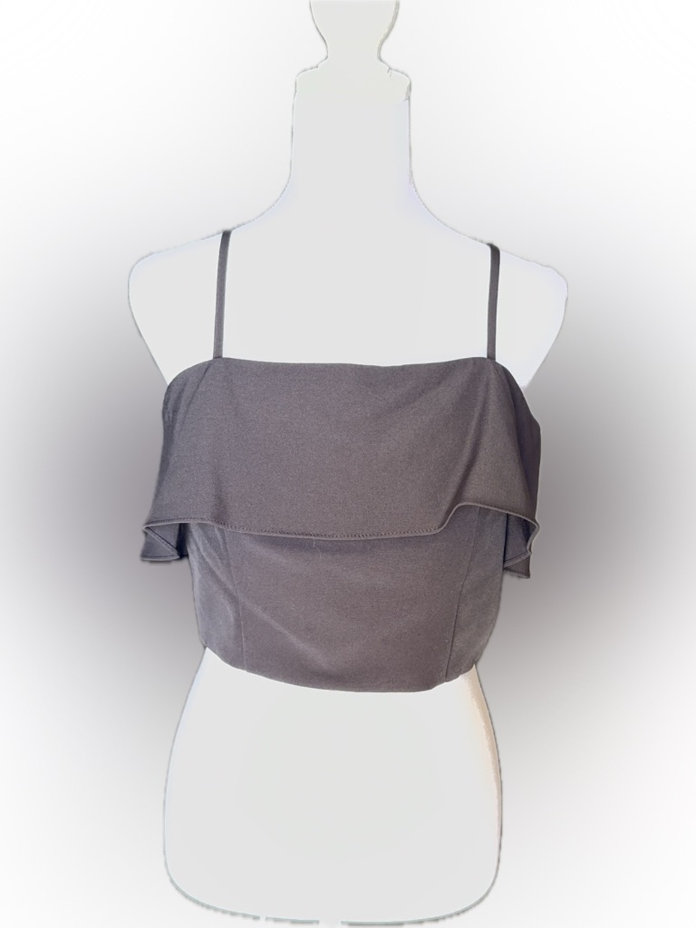 Gianni Bini Black Crop Top Size 8 NWOT